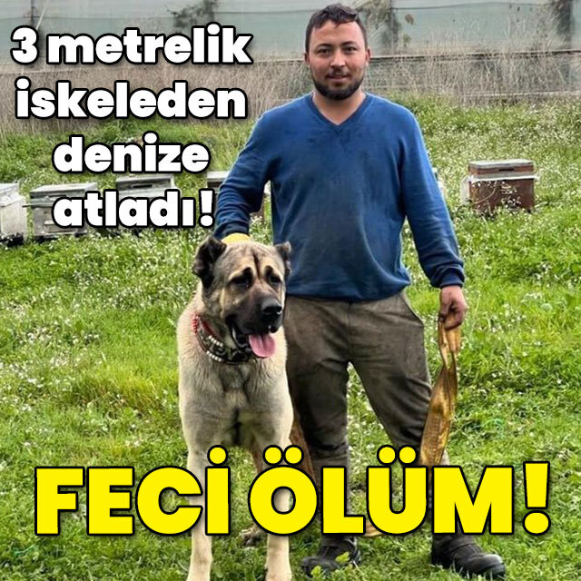 3 metrelik iskeleden denize atladı! Feci ölüm!