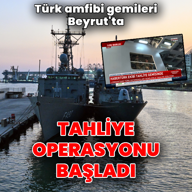 Beyrut'tan tahliye operasyonu başladı