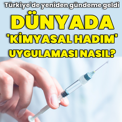 Dünyada 'kimyasal hadım' uygulaması nasıl?
