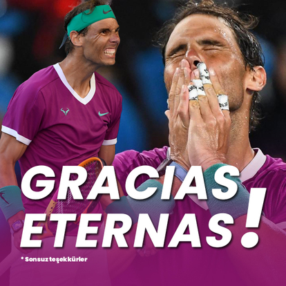 Nadal'dan kortlara veda!