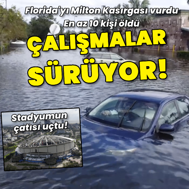 Milton Kasırgası sonrası çalışmalar sürüyor