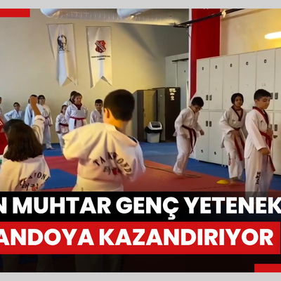 Eskişehirli kadın muhtar genç yetenekleri tekvandoya kazandırıyor