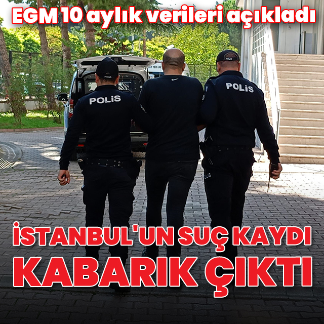 İstanbul'un suç kaydı kabarık çıktı: EGM 10 aylık verileri açıkladı