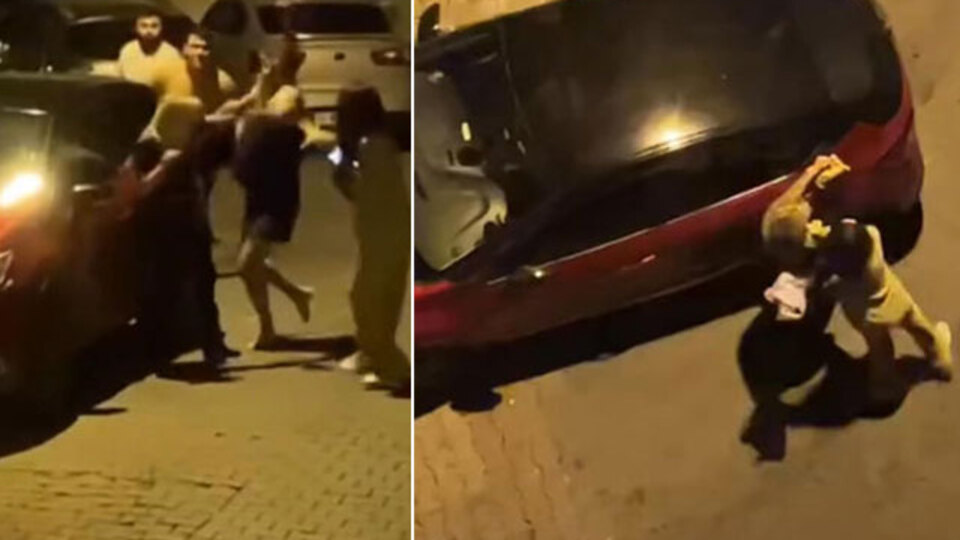 İstanbul'da yaşandı! O anlar kamerada! Kadına sokakta feci darp!