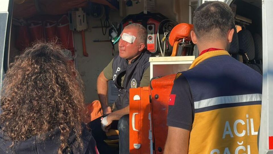 Maçta görevli polise yumruklu saldırı! Gözaltı var