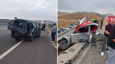 Balıkesir'de feci kaza: 1 ölü, 2 yaralı
