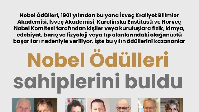 Nobel Ödülleri sahiplerini buldu