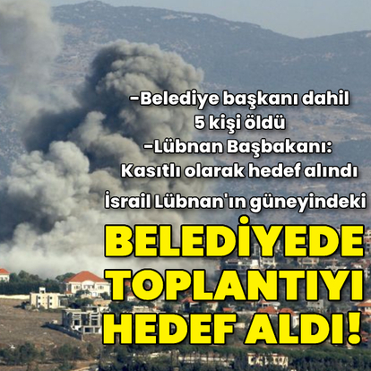 İsrail Lübnan'da belediye binasına saldırdı!