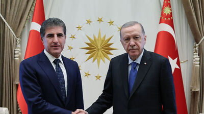 Cumhurbaşkanı Erdoğan Barzani'yi kabul etti
