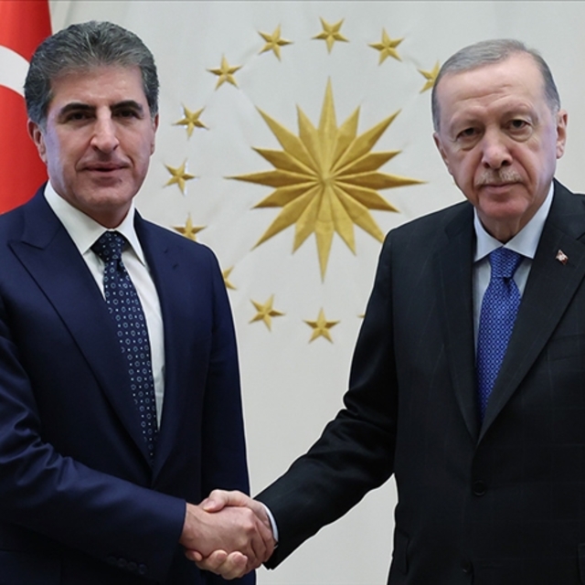 Neçirvan Barzani'yi kabul etti