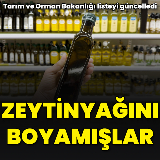 Zeytinyağını boyamışlar