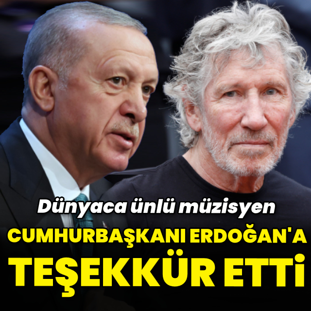 Cumhurbaşkanı Erdoğan'a teşekkür etti