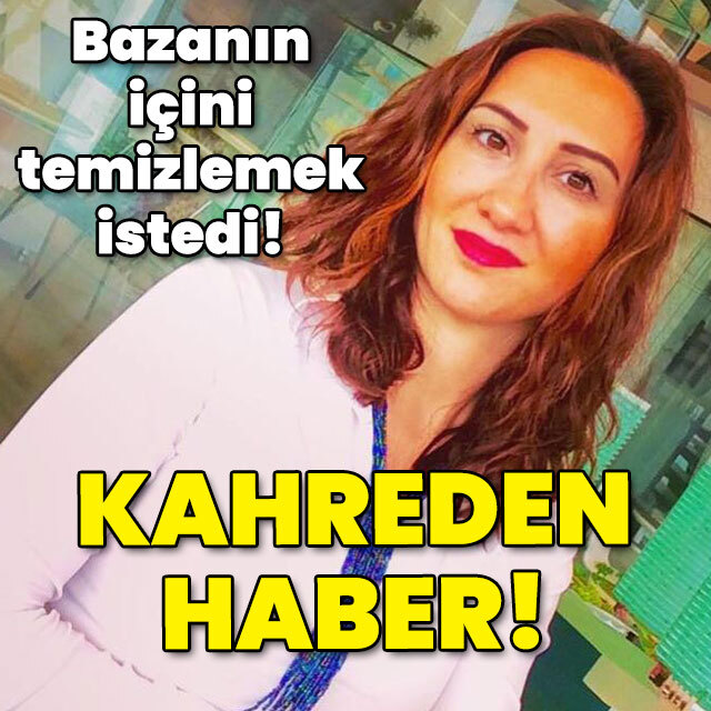 Temizlik yapıyordu! Baza üzerine devrildi!