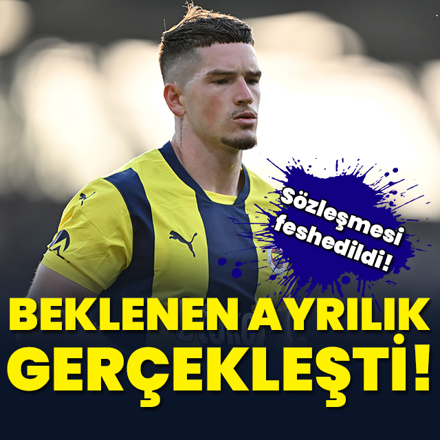 Fenerbahçe'de ayrılık: Sözleşmesi feshedildi