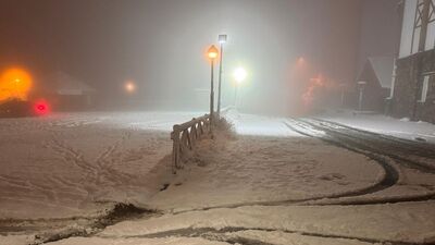 Erzurum'da kar, Palandöken Dağı'nı beyaza bürüdü