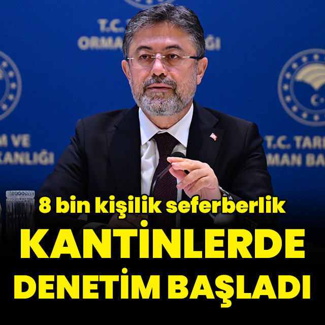 "Kantinler denetleniyor"