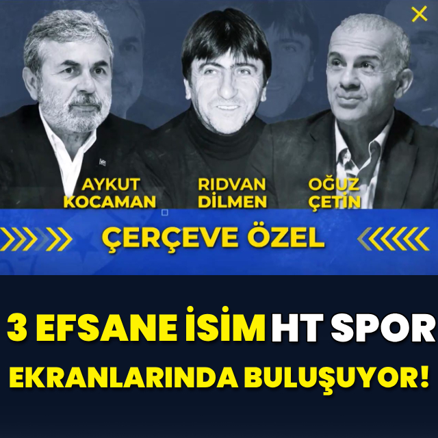 3 efsane isim HT Spor ekranlarında buluşuyor!
