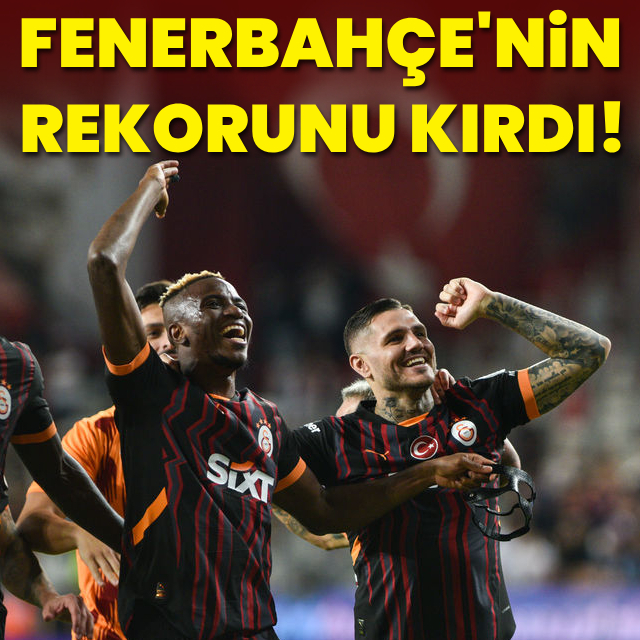F.Bahçe'nin rekorunu kırdı!