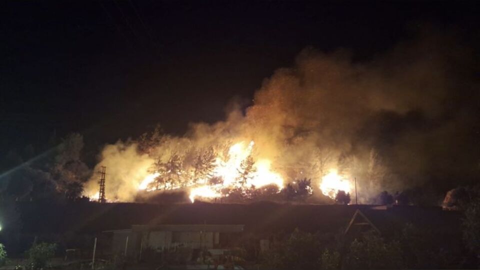 Alanya'da orman yangını