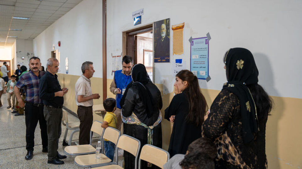 IKBY'de halk sandık başında