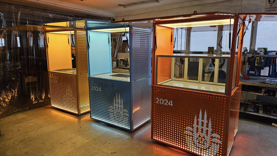 Simit, kestane ve mısır arabalarına yeni tasarım