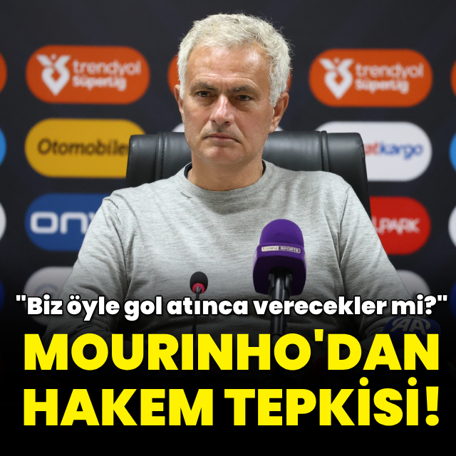 Mourinho'dan hakem tepkisi!
