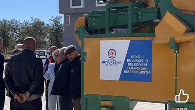 Hibe makine çiftçilere teslim edildi
