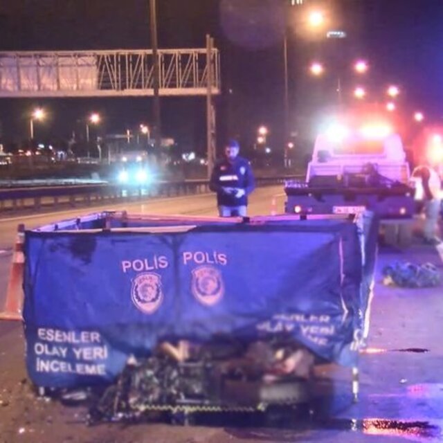 Asfalt bakım aracına çarpan motosikletli öldü