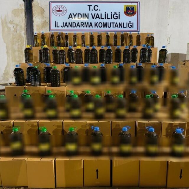6.5 ton sahte zeytinyağı ele geçirildi