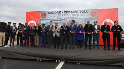 Çardak-Cezaevi yolu trafiğe açıldı