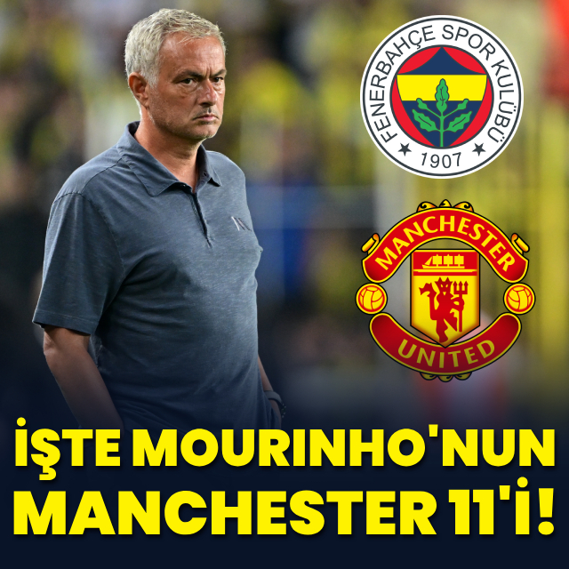 İşte Mourinho'nun Manchester United 11'i!
