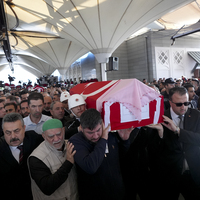 TUSAŞ şehitlerine veda! Taksi şoförü son yolculuğuna uğurlandı