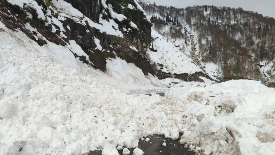 Artvin'de çığ nedeniyle 6 köy yolu kapandı