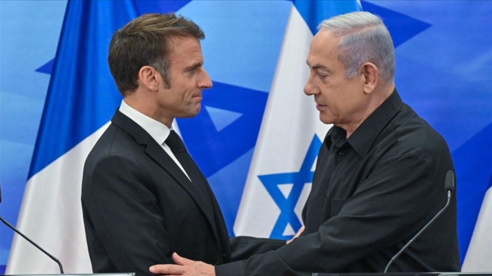 Macron'dan Netanyahu'ya "medeniyet" mesajı