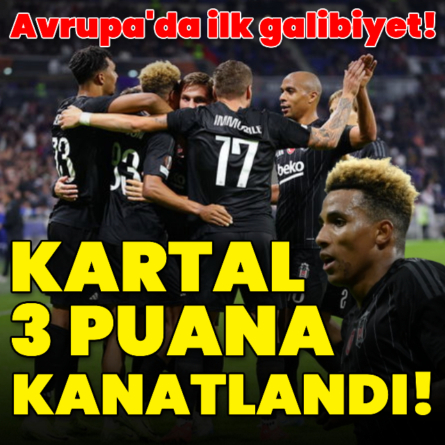 Beşiktaş 3 puana kanatlandı!