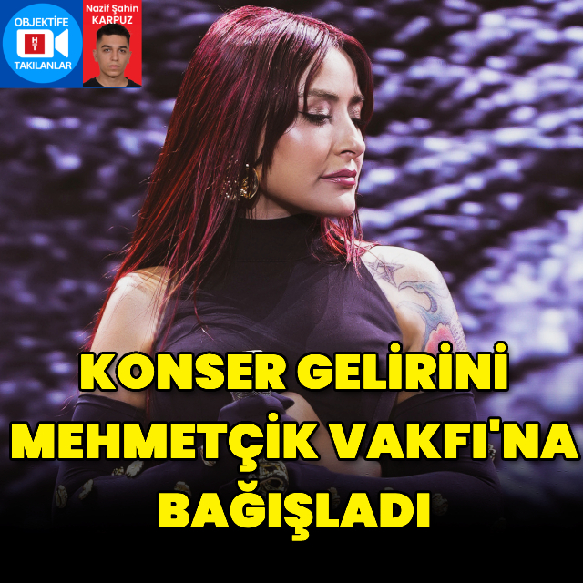 Konser gelirini Mehmetçik Vakfı'na bağışladı