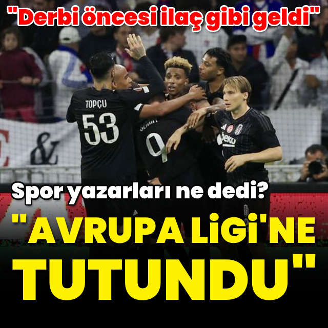 "Avrupa Ligi'ne tutundu"