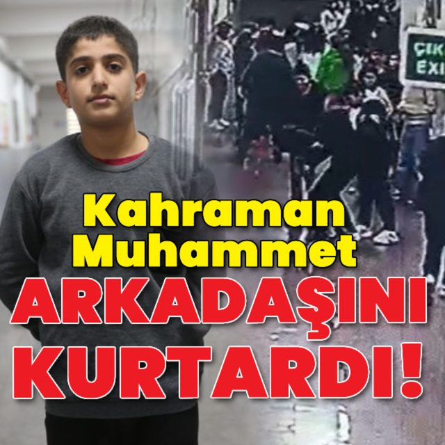 Kahraman Muhammet, arkadaşını kurtardı!