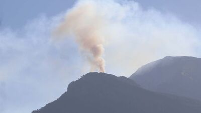 Volkan değil orman yangını!