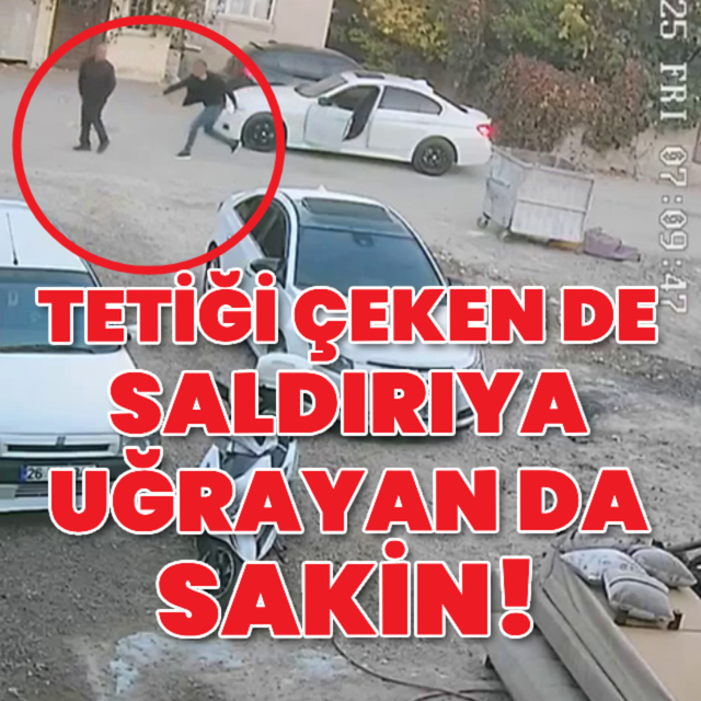 Tetiği çeken de saldırıya uğrayan da sakin!