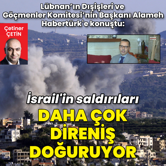 Lübnan'ın kritik ismi Alameh, Habertürk'te