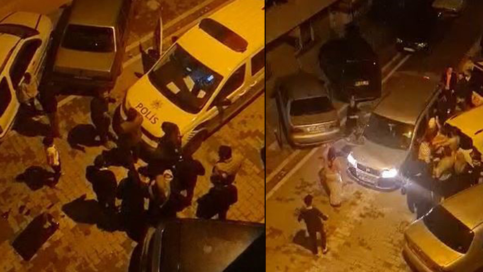 Tekmeli yumruklu park kavgası