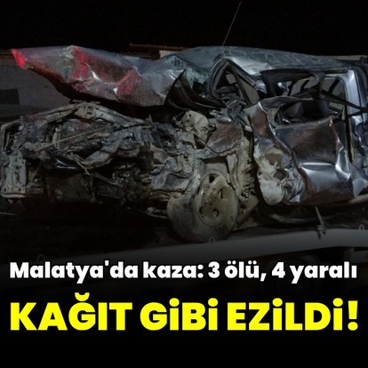 Malatya'da feci kaza