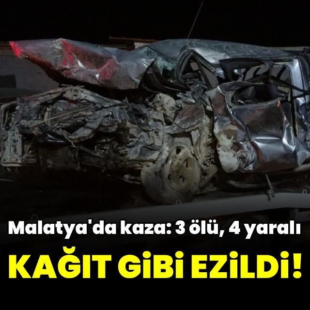 Malatya'da feci kaza