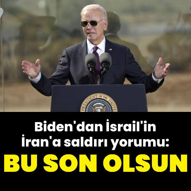 Biden'dan İsrail'in saldırısına ilişkin yorum