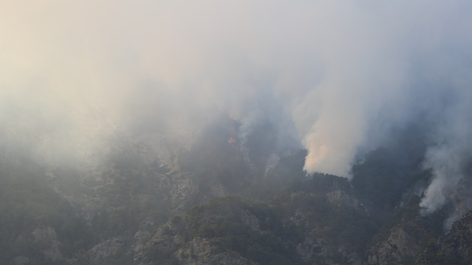 Denizli'deki orman yangını 4'üncü gününde