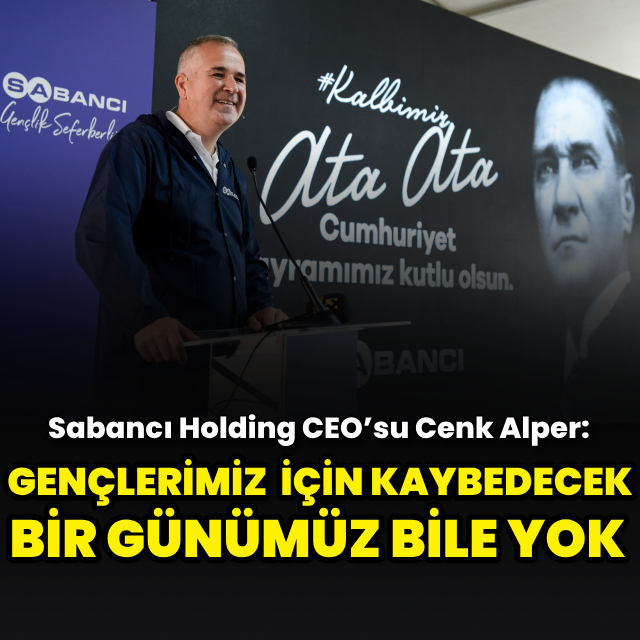 "Gençlerimiz, ekonomimiz için kaybedecek bir günümüz bile yok"