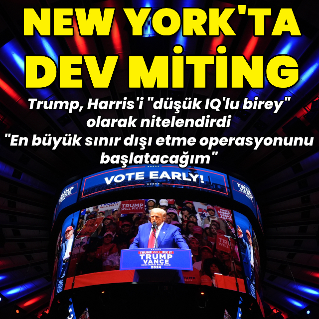 Trump'tan New York'ta miting
