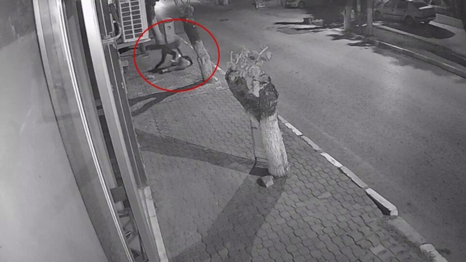 Genç kıza sokakta pusu