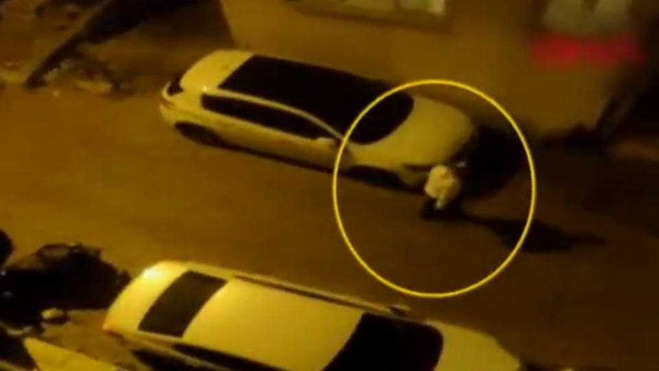 Hortumlu öpücüklü komşu tacizi!